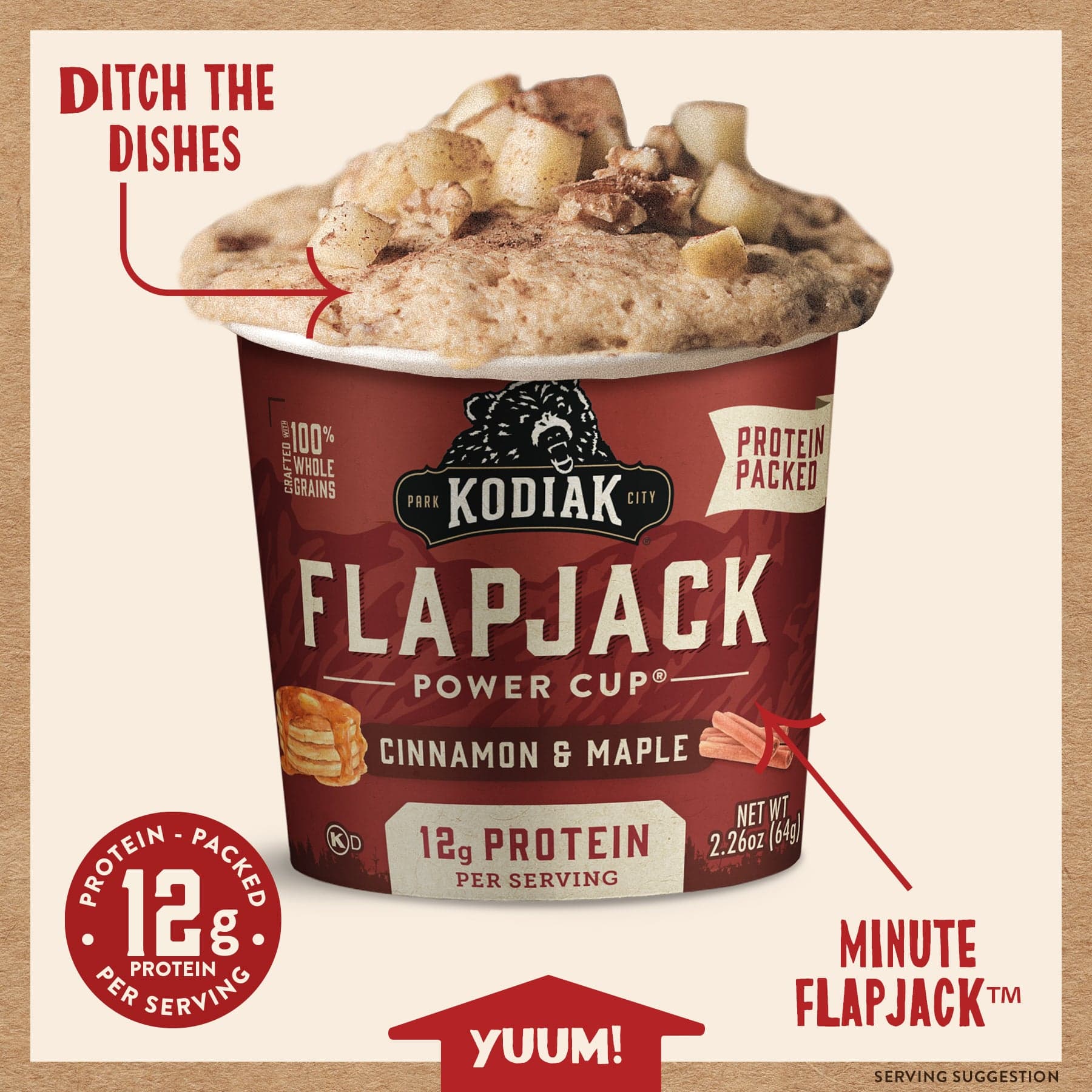 Cinnamon & Maple Flapjack Cup - Image 3